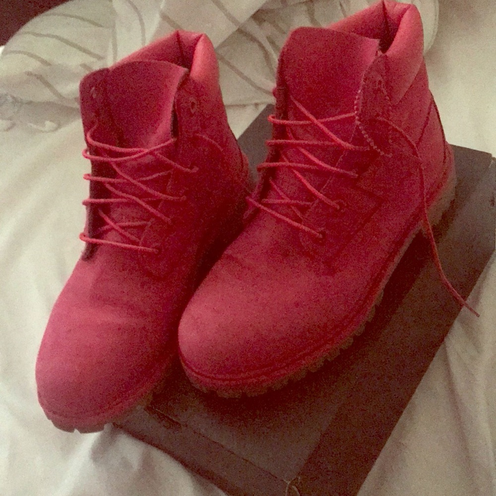 Pink Timberland Boots